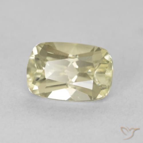 Diaspro cangiante Giallo chiaro naturale da 0.97 ct, Cuscino, VVS