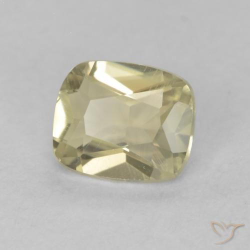 Diaspro cangiante Giallo chiaro naturale da 0.56 ct, Cuscino, VVS