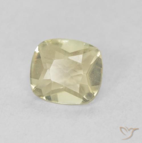 Diaspro cangiante Giallo chiaro naturale da 0.38 ct, Cuscino, VVS