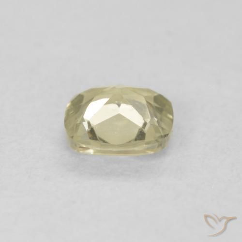 Diaspro cangiante Giallo chiaro naturale da 0.38 ct, Cuscino, VVS
