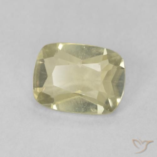 Diaspro cangiante Giallo chiaro naturale da 0.76 ct, Cuscino, VVS