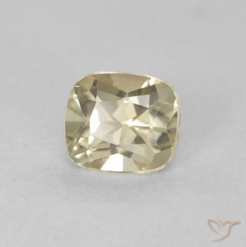 Diaspro cangiante Giallo chiaro naturale da 0.68 ct, Cuscino, VVS