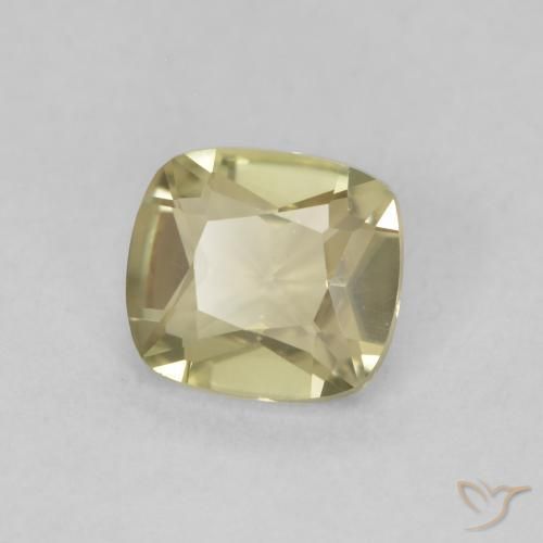 Diaspro cangiante Giallo chiaro naturale da 0.68 ct, Cuscino, VVS