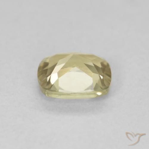 Diaspro cangiante Giallo chiaro naturale da 0.68 ct, Cuscino, VVS