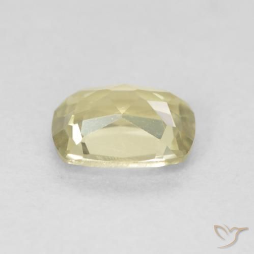 Diaspro cangiante Giallo chiaro naturale da 0.89 ct, Cuscino, VVS