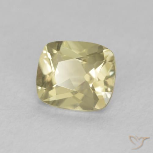 Diaspro cangiante Giallo chiaro naturale da 0.79 ct, Cuscino, VVS