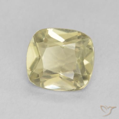 Diaspro cangiante Giallo chiaro naturale da 1.04 ct, Cuscino, VVS