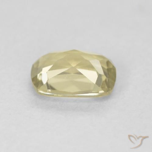Diaspro cangiante Giallo chiaro naturale da 0.75 ct, Cuscino, VVS