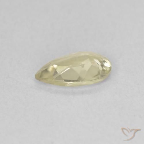 Diaspro cangiante Giallo chiaro naturale da 0.54 ct, Forma a pera, VVS-VS