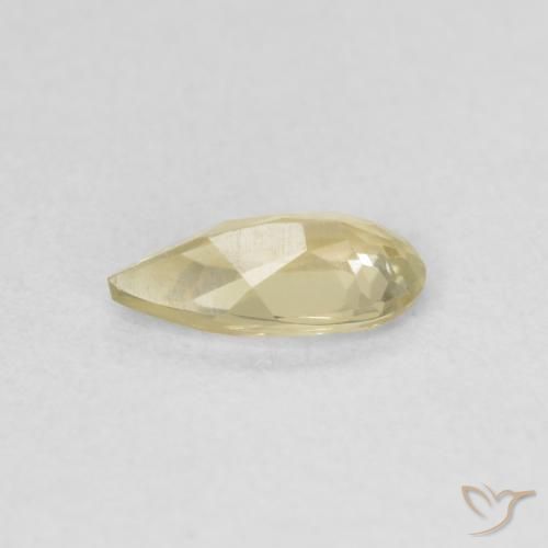 Diaspro cangiante Giallo chiaro naturale da 0.55 ct, Forma a pera, VVS-VS