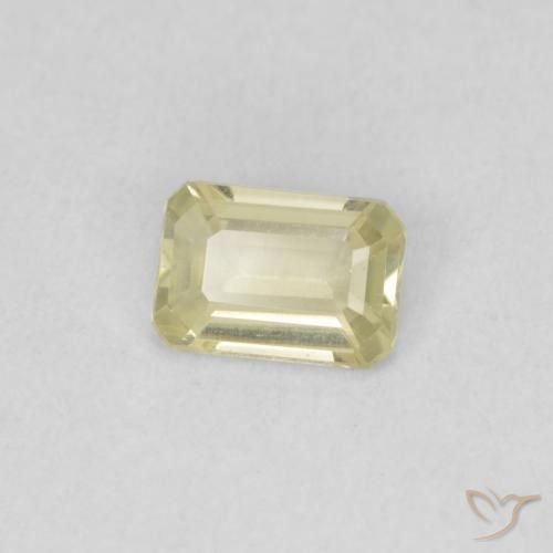 Diaspro cangiante Giallo chiaro naturale da 0.55 ct, Ottagonale / Taglio smeraldo, VVS-VS