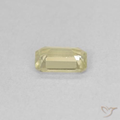 Diaspro cangiante Giallo chiaro naturale da 0.55 ct, Ottagonale / Taglio smeraldo, VVS-VS
