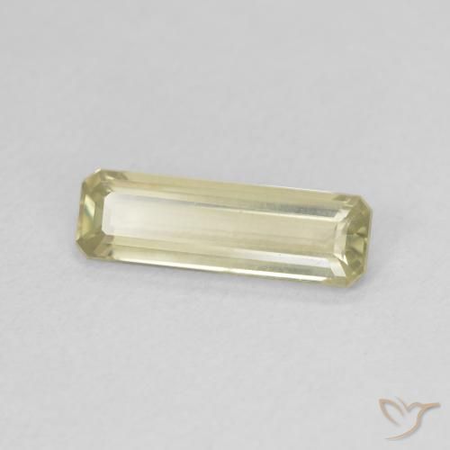Diaspro cangiante Giallo chiaro naturale da 1.26 ct, Ottagonale / Taglio smeraldo, VVS-VS