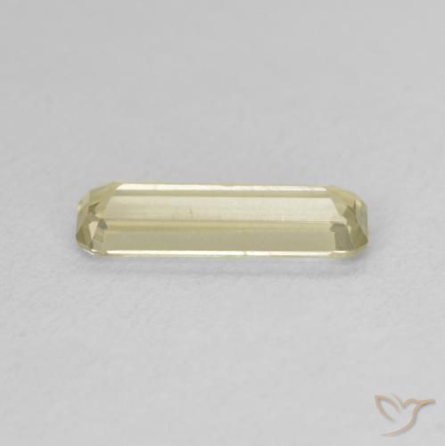 Diaspro cangiante Giallo chiaro naturale da 1.26 ct, Ottagonale / Taglio smeraldo, VVS-VS