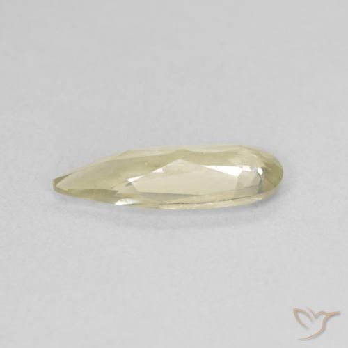 Diaspro cangiante Giallo chiaro naturale da 1.08 ct, Forma a pera, VS