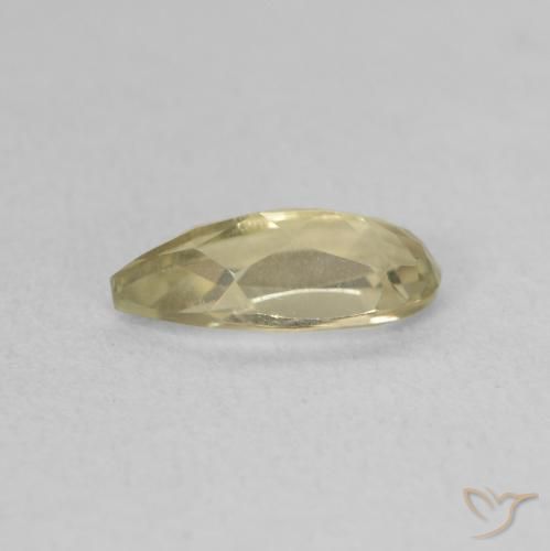 Diaspro cangiante Giallo verde naturale da 0.97 ct, Forma a pera, VVS