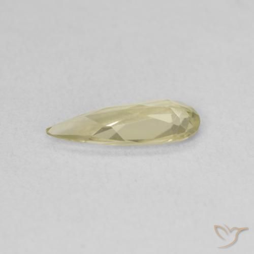 Diaspro cangiante Giallo chiaro naturale da 0.61 ct, Forma a pera, VVS
