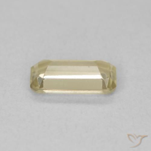 Diaspro cangiante Giallo chiaro naturale da 0.87 ct, Ottagonale / Taglio smeraldo, VVS