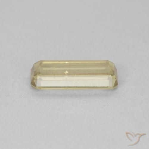 Diaspro cangiante Giallo chiaro naturale da 1.20 ct, Ottagonale / Taglio smeraldo, VVS