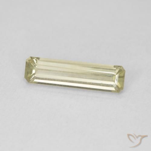 Diaspro cangiante Giallo morbido naturale da 1.26 ct, Ottagonale / Taglio smeraldo, VVS