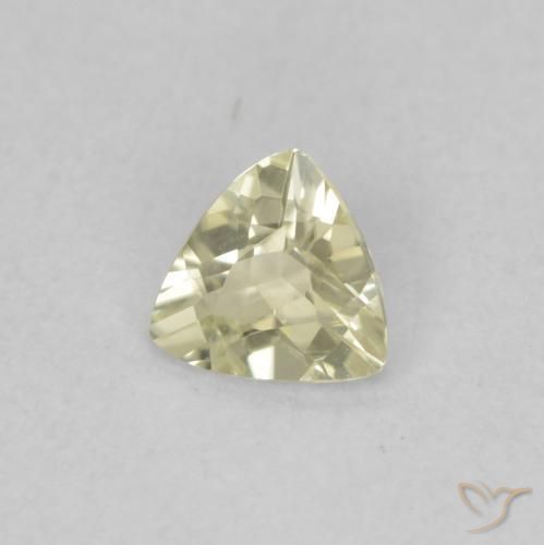 Diaspro cangiante Giallo chiaro naturale da 0.31 ct, Taglio trillion, VVS