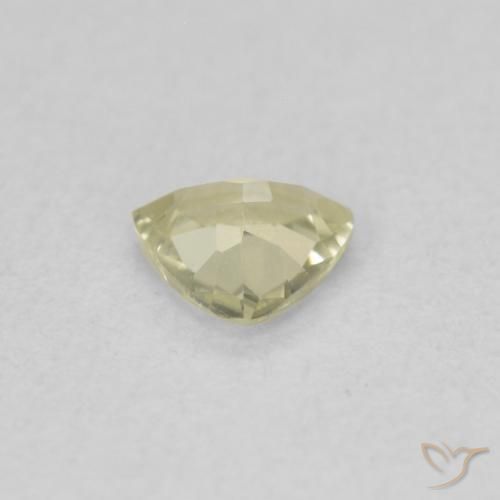Diaspro cangiante Giallo chiaro naturale da 0.31 ct, Taglio trillion, VVS