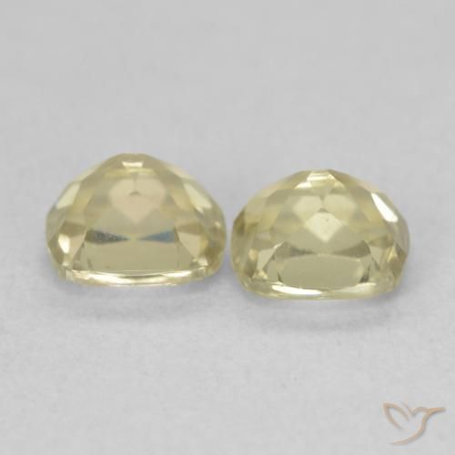 Gemme di Diaspro cangiante Giallo morbido naturale da 1.25 ct, Cuscino, VS