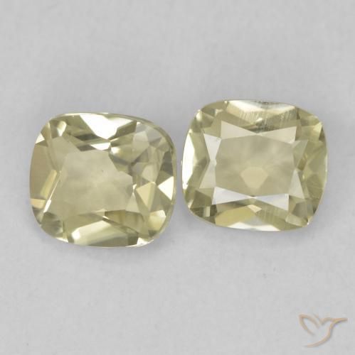 Gemme di Diaspro cangiante Giallo morbido naturale da 1.43 ct, Cuscino, VVS-VS