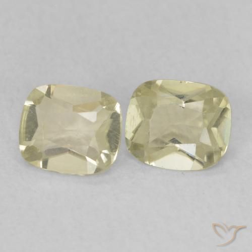 Gemme di Diaspro cangiante Giallo chiaro naturale da 0.73 ct, Cuscino, VS