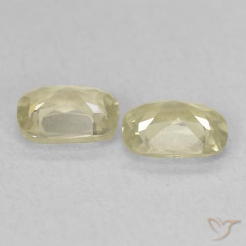 Gemme di Diaspro cangiante Giallo chiaro naturale da 0.73 ct, Cuscino, VS
