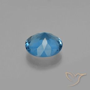 Fluorite che cambia colore Blu Egiziano naturale da 9.65 ct, Rotondo, VS