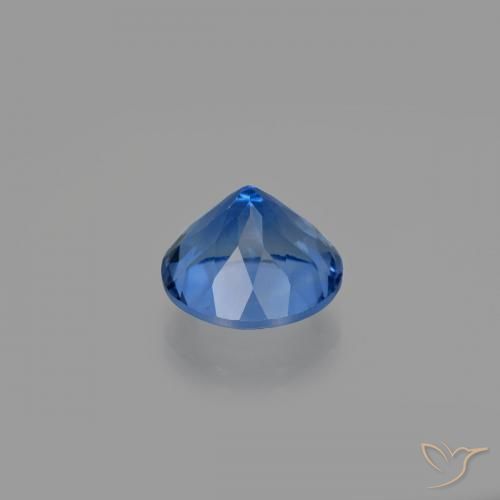 Fluorite che cambia colore Blu scuro naturale da 12.25 ct, Rotondo, VS