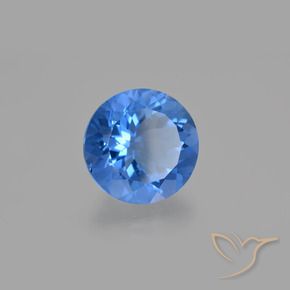 Fluorite che cambia colore Blu navy naturale da 14.18 ct, Rotondo, VS