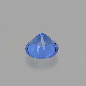 Fluorite cangiante viola-blu naturale da 14,16 ct, taglio rotondo, VVS