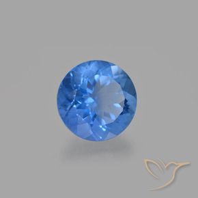 Fluorite che cambia colore Blu scuro naturale da 15.04 ct, Rotondo, VS