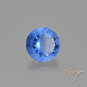 Fluorite che cambia colore Blu navy naturale da 13.91 ct, Rotondo, VS