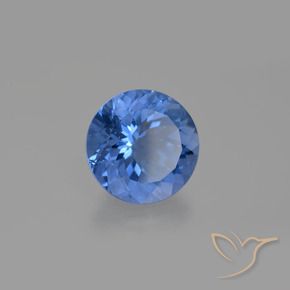 Fluorite che cambia colore Blu navy naturale da 13.89 ct, Rotondo, VS