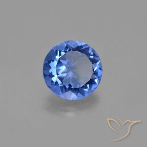 Fluorite che cambia colore Blu scuro naturale da 10.78 ct, Rotondo, VS