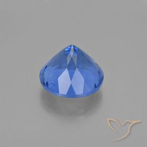 Fluorite che cambia colore Blu acceso naturale da 15.10 ct, Rotondo, VS