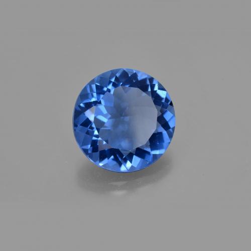 Fluorite cangiante naturale blu da 11,38 ct, taglio rotondo, VS