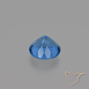 Fluorite che cambia colore Blu Navy Intenso naturale da 11.73 ct, Rotondo, VS