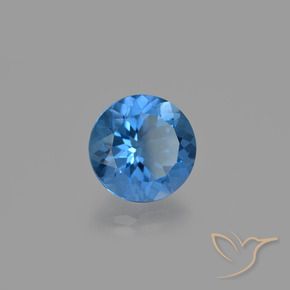 Fluorite che cambia colore Blu navy naturale da 11.21 ct, Rotondo, VS