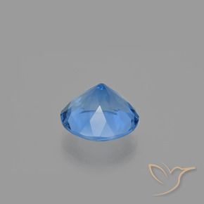 Fluorite che cambia colore Blu Egiziano naturale da 13.41 ct, Rotondo, VS