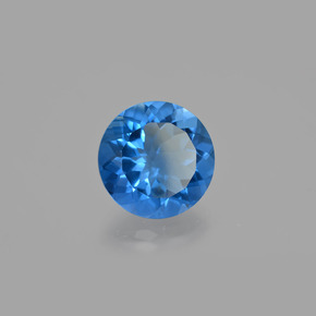 Fluorite che cambia colore Viola-blu naturale da 10.70 ct, Taglio rotondo, VVS