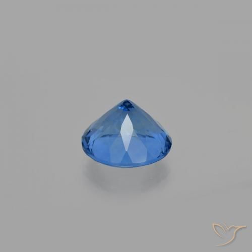 Fluorite che cambia colore Blu Egiziano naturale da 11.28 ct, Rotondo, VS
