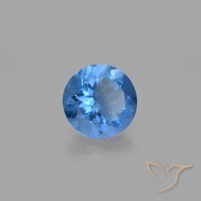 Fluorite che cambia colore Blu medio naturale da 10.94 ct, Rotondo, VS