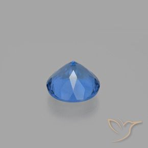 Fluorite che cambia colore Blu Navy Intenso naturale da 11.06 ct, Rotondo, VS
