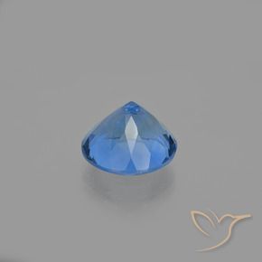 Fluorite che cambia colore Blu acceso naturale da 11.45 ct, Rotondo, VS