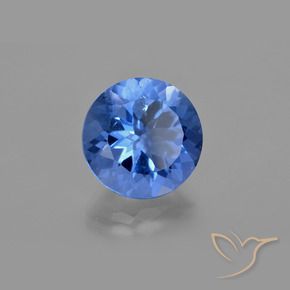 Fluorite che cambia colore Blu Egiziano naturale da 11.44 ct, Rotondo, VS