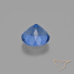 Fluorite che cambia colore Blu acceso naturale da 12.13 ct, Rotondo, VS